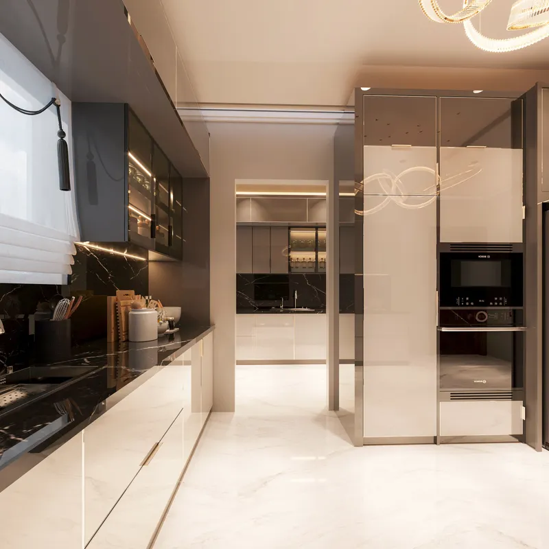 Clean, modern luxury kitchen
